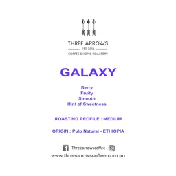 Galaxy coffee beans from Three Arrows Coffee