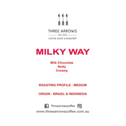 Milky Way coffee beans from Three Arrows Coffee