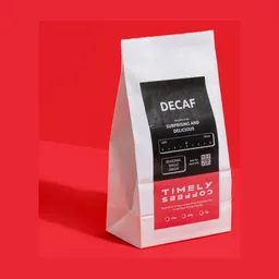 Timely Decaf · Natural coffee beans from Timely Coffees