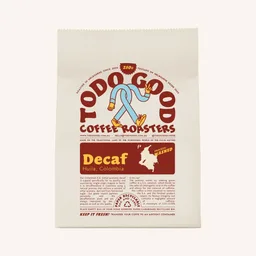 Decaf coffee beans from Todo Good Coffee