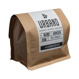 Monsooned Malabar Blend coffee beans from Urbano Organic Coffee Traders