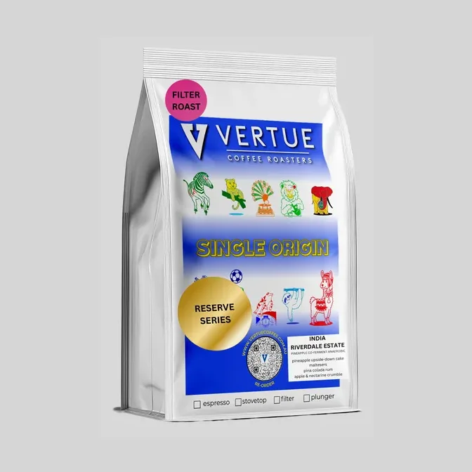 Riverdale Estate Pineapple Co-Ferment · Filter coffee beans from Vertue Coffee Roasters