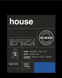 House Blend coffee beans from willow bend coffee