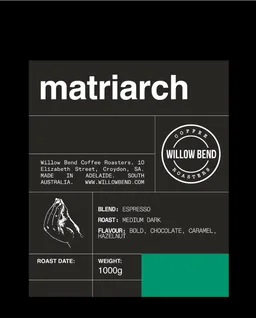 The Matriarch coffee beans from willow bend coffee