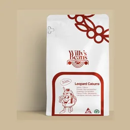 Leopard Caturra coffee beans from Willy's Beans Coffee Roastery