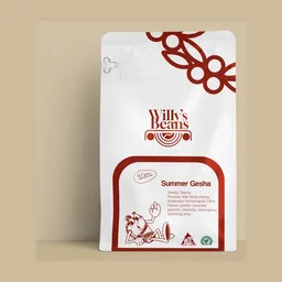 Summer Gesha coffee beans from Willy's Beans Coffee Roastery