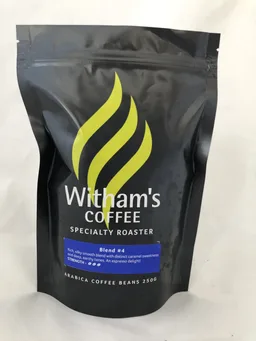 Blend #4 coffee beans from Witham’s Coffee