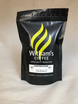 Christmas Blend coffee beans from Witham’s Coffee