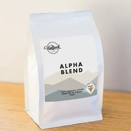 Alpha Blend coffee beans from Wolfpack Coffee Roasters