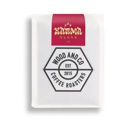 Karma Blend coffee beans from Wood and Co Coffee