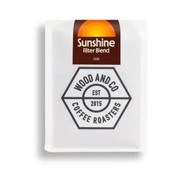 Sunshine Filter Blend coffee beans from Wood and Co Coffee