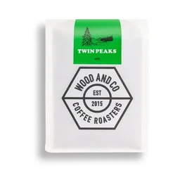 Twin Peaks Blend coffee beans from Wood and Co Coffee