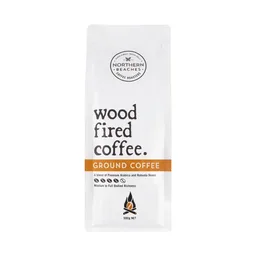 Wood Fired Coffee · Ground coffee beans from Wood Fired Coffee