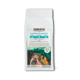 Lattetude Decaf coffee beans from Zoom Coffee Roasters